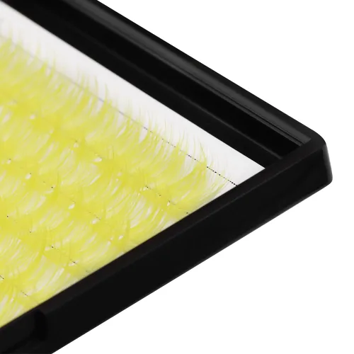 Vista 37 de Pestañas postizas de tallo ancho con varias pestañas falsas de colores D Curl de 10 a 20 mm para elegir, pestañas postizas profesionales