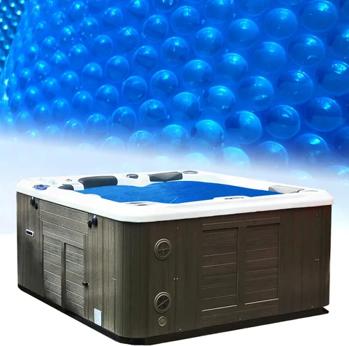 Vista 13 de BigXwell - Cubierta solar resistente para piscina, 6 x 12 pies, 0.630 in, color azul Rectangle for Small Above Ground & Inground Pools