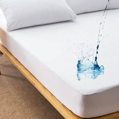 Vista 4 de Funda de colchón de vinilo pesado, tamaño individual, color blanco, 100% impermeable, protector de colchón de tamaño individual, sin cremallera