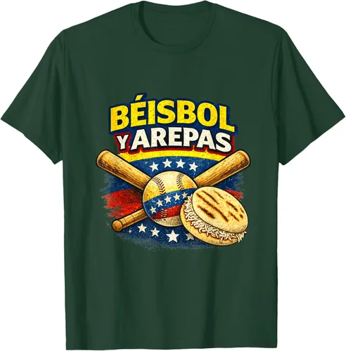 Vista 100 de Camiseta Beisbol y Arepas Venezuelas Baseball Pride Team 2026