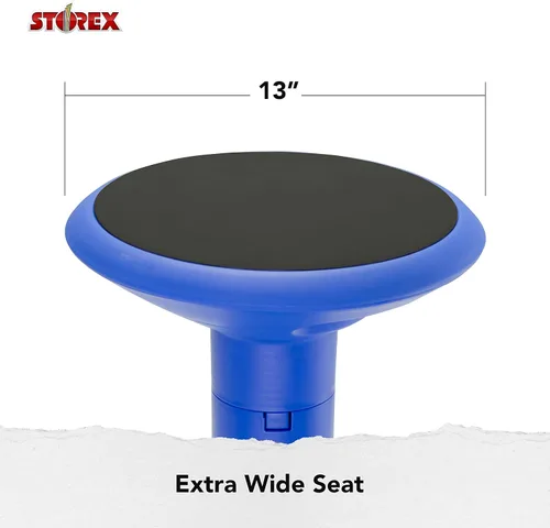 Vista 8 de Storex - Taburete de altura ajustable para asignación activa de asientos en el aula Azul