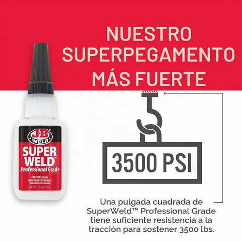 Vista 2 de J-B Weld 33120H SuperWeld - Pegamento transparente - 20 g