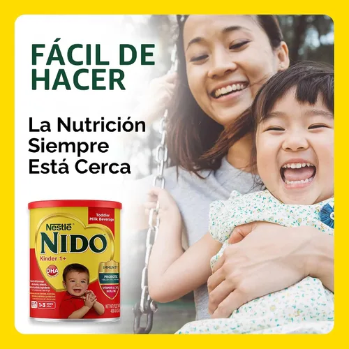 Vista 4 de NESTLE NIDO Kinder 1+ - Bebida de leche en polvo, recipiente de 1.76 libras (paquete de 2)