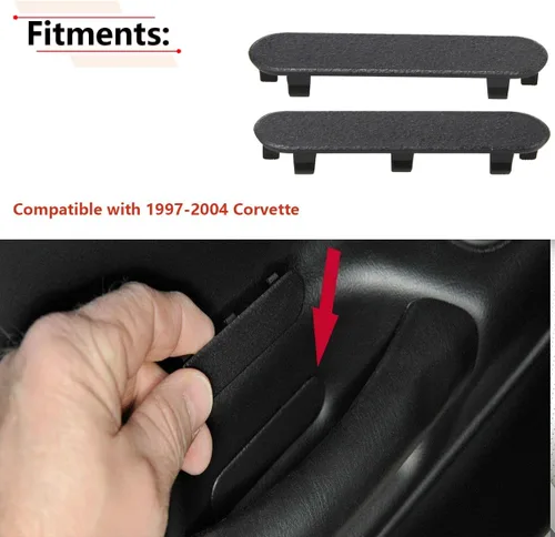 Vista 2 de RLB-HILON 1 par de manijas para panel de puerta, tapacubos, para Chevy Corvette C5 1997 1998 1999 2000 2001 2002 2003 2004 año, para 10279471