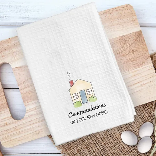 Vista 4 de ZJXHPO Toalla de cocina para el hogar, felicitaciones por tu nuevo hogar, toalla de cocina, regalo de inauguración de la casa, regalo
