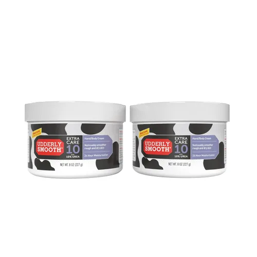 Vista 14 de Udderly Smooth Extra Care Crema hidratante profunda para manos/cuerpo con 20% de urea, sin perfume, 8 onzas Crema hidratante intensiva, crema
