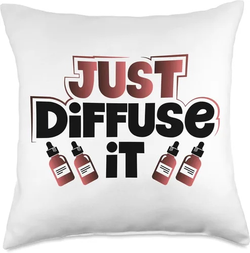 Vista 4 de Essential Oil Practitioner Just Diffuse It Essential Oils Throw Pillow