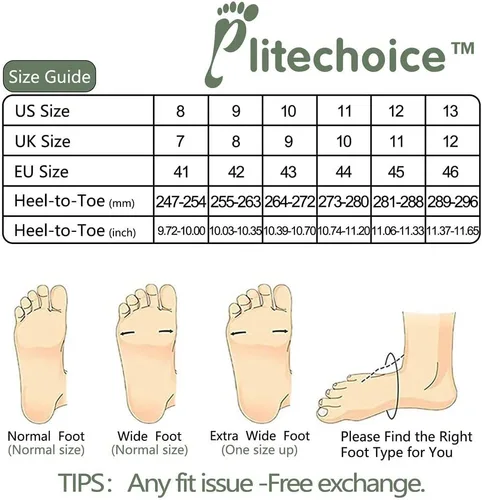 Vista 7 de Elitechoice Zapatos para diabéticos para hombres, zapatos para diabéticos de ancho ancho, cierre ajustable, ligeros, transpirables, pies hinchados
