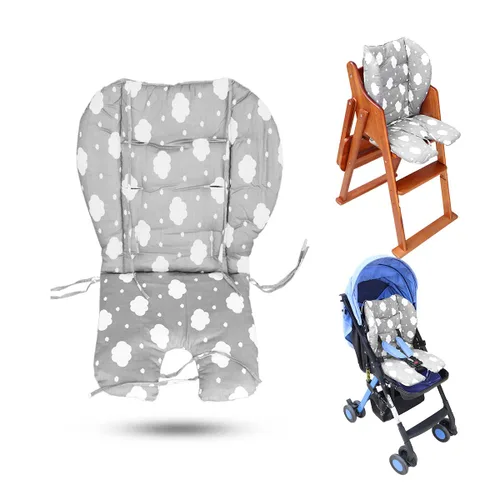 Vista 6 de Twoworld Cojín para silla alta, cojín grueso grande para silla alta para bebé, transpirable, adecuado para todo tipo de sillas de comedor de bebé