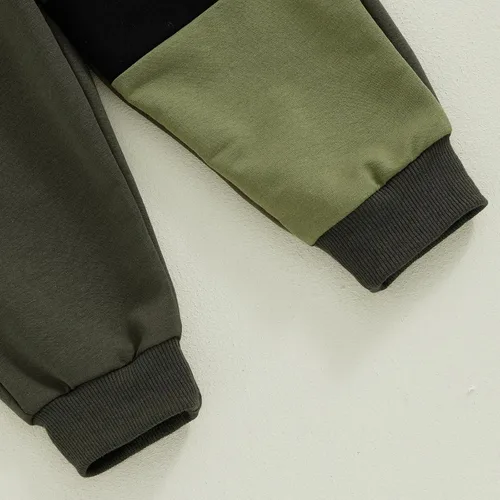 Vista 81 de Conjunto de sudadera de manga larga con cuello redondo y pantalones deportivos para bebés, ropa de invierno para bebé