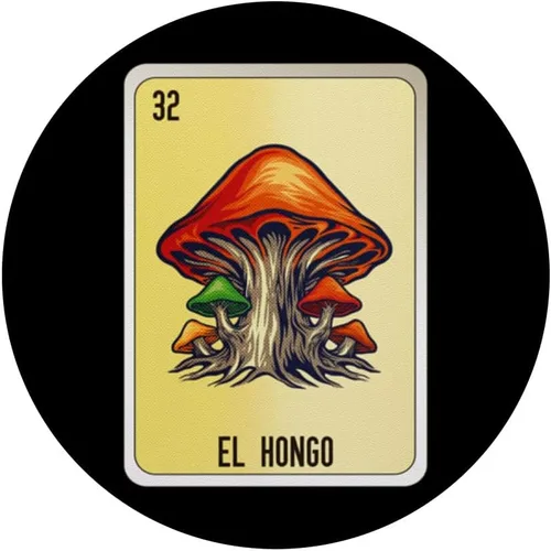 Vista 3 de El Hongo Mexican Slang Chicano Bingo Cards PopSockets Adhesive PopGrip