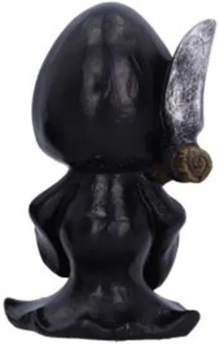 Vista 2 de KLKCMS Estatua de figura de Halloween, acento de muerte santa, celebración de Santa Muerte, figura de la Santa Muerte para armario de fiesta