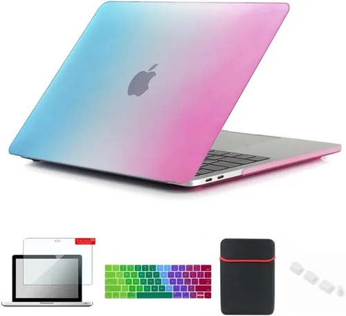 Vista 18 de Se7enline Compatible con MacBook Pro Touch Bar Case 2016/2017/2018/2019, funda rígida mate para Mac Pro de 13 pulgadas, A1706/A1989/A2159, funda