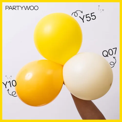 Vista 332 de PartyWoo 50 globos de látex color piel albaricoque, globos de helio boho de Albaricoque-f05