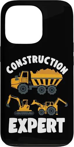 Vista 10 de iPhone 13 Pro Max Truck Construction Expert Excavator Digger para niño pequeño caso