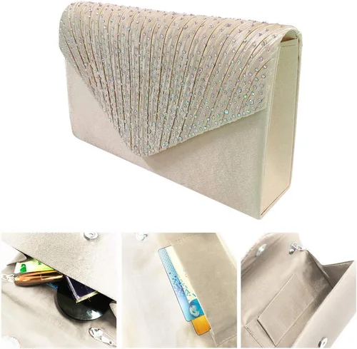 Vista 5 de Nuevo bolso nupcial del bolso de la boda de las señoras