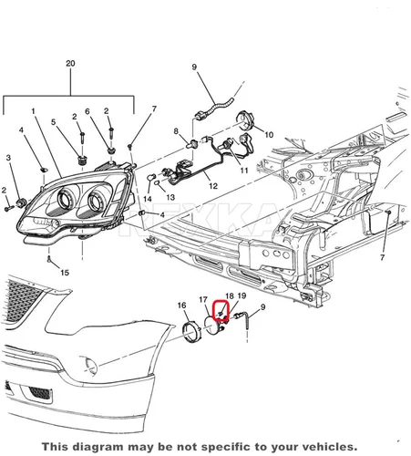 Vista 5 de Rexka 10 piezas de tuerca de retención de lámpara antiniebla 11570830 compatible con Cadillac Escalade, Chevy Avalanche, Camaro, Colorado, Silverado