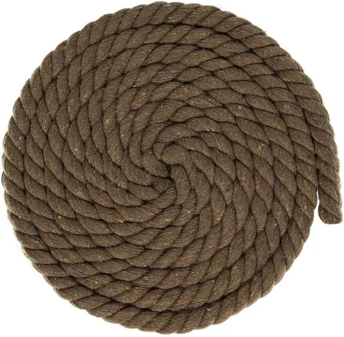 Vista 86 de West Coast Paracord - Cuerda de algodón natural trenzada de 3 hebras, 1/4, 1/2, 5/8, 3/4, y 1 pulgada de diámetro, 10, 25, 50, 100 pies Backwoods