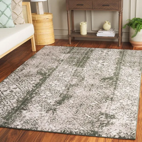 Vista 53 de SAFAVIEH Alfombra de área 8x10 - Colección Adirondack - Grande - Negro y plateado, diseño marroquí bohemio, no suelta pelusa y fácil de limpiar