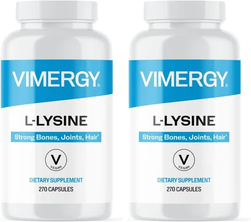 Vista 8 de Vimergy L-Lisina – Promueve la piel, el cabello y las uñas saludables* – Apoya el metabolismo saludable* – Vegano, sin OGM y sin gluten – 90 cápsulas