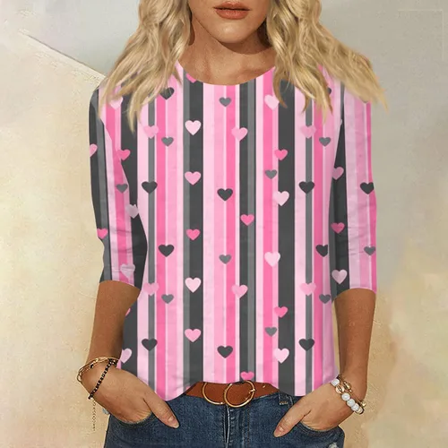 Vista 4 de Camiseta de trébol irlandés para mujer, diseño étnico de trébol de la suerte para mujer, para el día de San Patricio