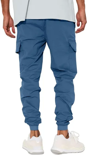 Vista 2 de Pantalones deportivos de moda para hombre, pantalones de senderismo con cordón, pantalones deportivos largos para entrenamiento de gimnasio