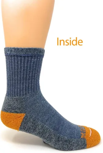 Vista 3 de Warrior Alpaca Socks - Comodidad acolchada retro sólido cuarto de cuello redondo para adultos - Unisex