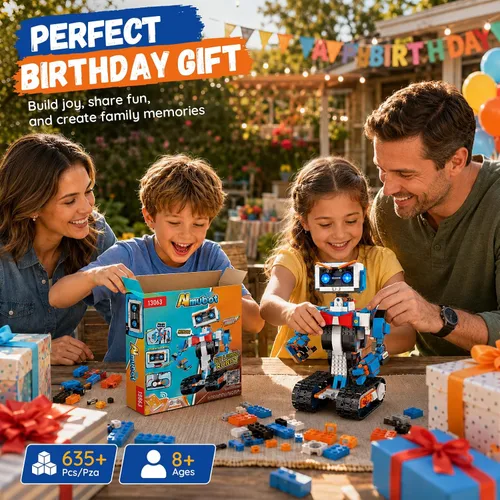 Vista 7 de Kit de construcción de robot STEM para niños de 8 a 12 años, aplicación