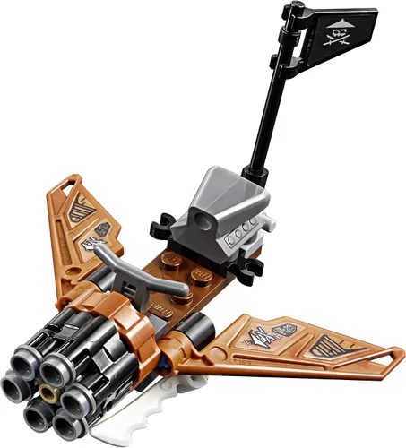 Vista 5 de Kit de construcción de LEGO Ninjago Dragón Elemental de Jay 70602 (350 piezas)