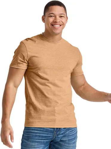 Vista 6 de Hanes Camiseta Ligera Originals para Hombre, Camisetas de Cuello Redondo para Hombres, Camiseta Tri-Blend, Disponible en Talla Tall Miltary Gren