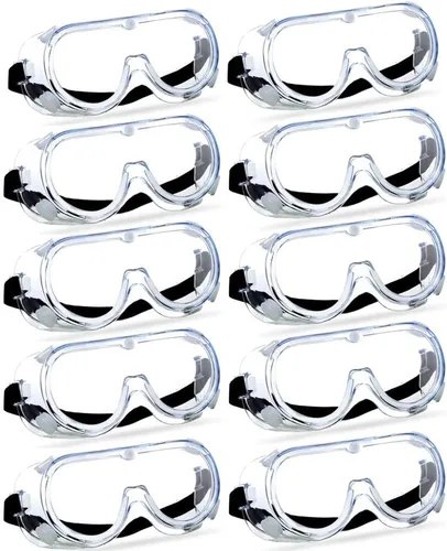 Vista 8 de Super More Anti-Fog Protective Safety Goggles Clear Lens Wide-Vision