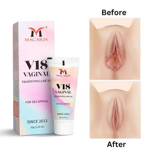 Vista 3 de V18 Crema de apriete vaginal de acción rápida para mujeres, tensor vaginal de 24 horas como una virgen, aceite en aerosol de crema femenina