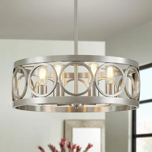 Vista 21 de XINGQI Candelabro moderno de 3 luces, lámpara colgante de 13", altura ajustable, accesorios de iluminación para comedor, dormitorio, sala de estar