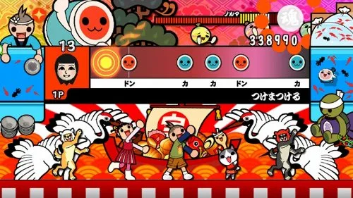 Vista 5 de (Bundle "drum and drumstick" drum controller only) Taiko no Tatsujin Wii super deluxe editionJapan import
