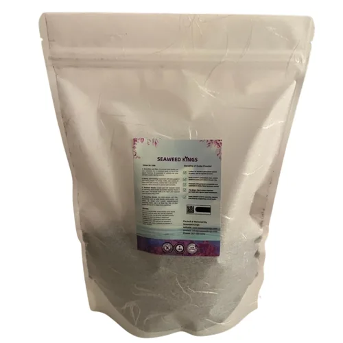 Vista 3 de Seaweed Kings Dulse Powder - Algas marinas crudas del Atlántico, mini copos, perfectas para aperitivos, condimentos, sopas y ensaladas, 100% puras