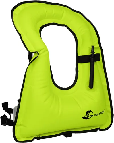 Vista 12 de Chaleco de esnórquel para adultos, chaleco de natación inflable para mujeres/hombres, chalecos de natación para kayak, remo, pesca, surf, esnórquel