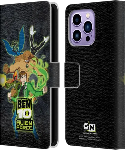 Vista 8 de Head Case Designs Funda con licencia oficial de Ben 10: Alien Force Ben's Jacket Graphics Funda de piel tipo cartera compatible con Apple iPhone 14
