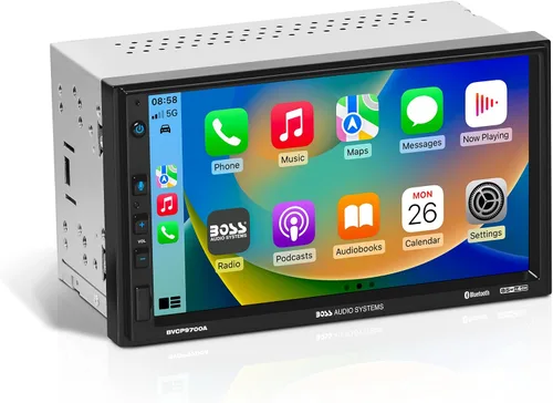 Vista 7 de BOSS Audio Systems BCP62 Estéreo para Auto - Apple CarPlay, Doble DIN, Pantalla Táctil Capacitiva de 6.2 Pulgadas, Bluetooth, Sin Reproductor