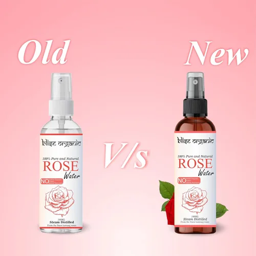 Vista 5 de Blise organic Agua de rosas 100% pura, natural y orgánica, libre de conservantes, destilada al vapor de los mejores pétalos de rosa, sin alcohol