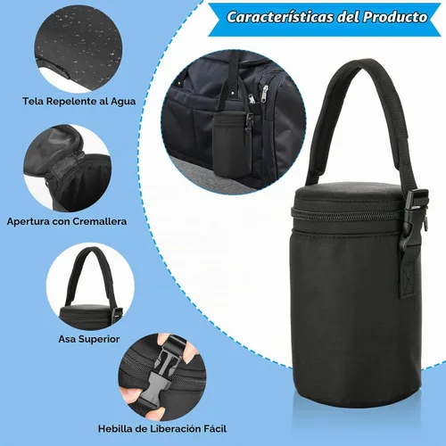 Vista 4 de Cosmos Mini bolsa de transporte para tarros de comida, mini bolsa de almuerzo compatible con termo de 10 onzas, se adapta también a tarros Mason Jar