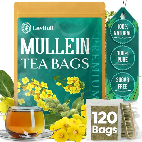 Vista 31 de Lavitali, Bolsas de té de raíz de bardana 60 bolsas, té de hierbas 100% puro Sin cafeína, bolsa de filtro ecológica rica en antioxidantes