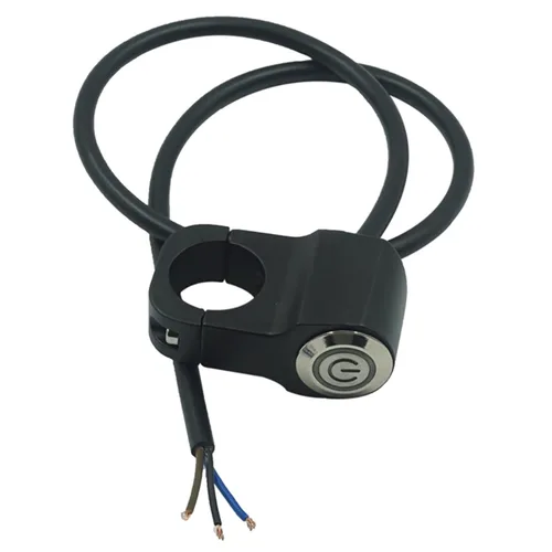Vista 6 de RAYANA 7/8 "0.866 in motocicleta manillar interruptor impermeable botón para bocina botón de inicio interruptor momentáneo aleación de aluminio