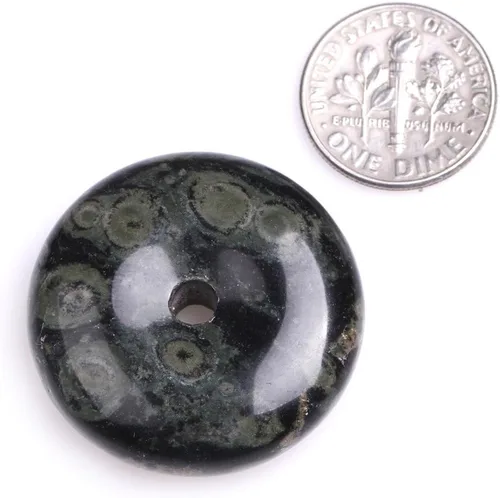 Vista 10 de Anillo de piedra arenisca círculo donuts perlas para hacer joyas naturales semipreciosas 0.984 in oro marrón JOE Forman