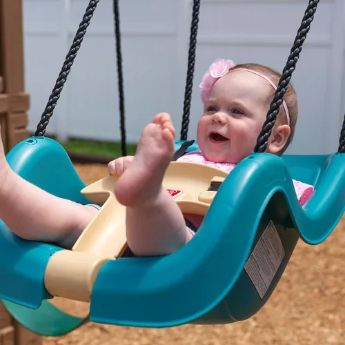 Vista 5 de Asiento de columpio color turquesa para niños, para uso exterior, de Step2
