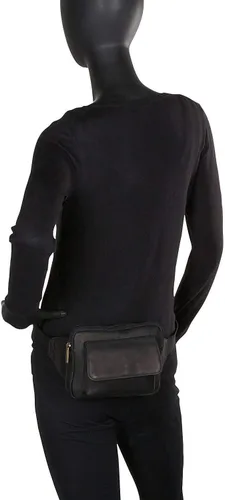Vista 8 de Le Donne Riñonera de cuero - Riñonera elegante y de moda - Riñonera de diseñador para hombres y mujeres - Bolsa de viaje para todas partes y uso