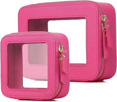 Vista 46 de Bolsa de maquillaje transparente (negro L)