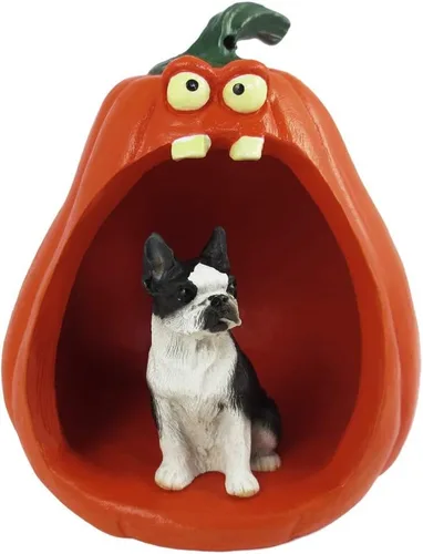 Vista 160 de Conversation Concepts Figura de Corgi galés de Halloween y calabaza Welsh Corgi Pembroke