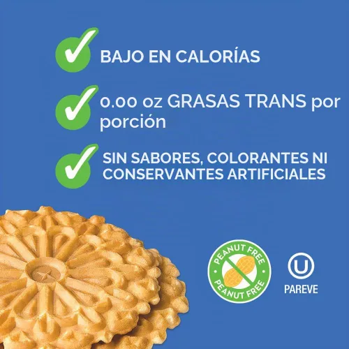Vista 3 de Reko pizzelle Italiano Waffle Galleta Vainilla – 20 onzas (Kosher)