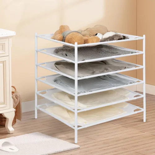 Vista 31 de STORAGE MANIAC Estante para Secar Suéteres, Estante de Secar Ropa de Malla, Estante de Secar Ropa de lavandería Apilable, Secador Plano