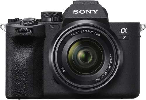 Vista 2 de Kit de cámara sin espejo Sony α7 IV (ILCE-7M4K/B) con lente OSS de 28–70mm Sensor Full-Frame de 33 MP Video 4K/60p Tarjeta de 64GB, kit